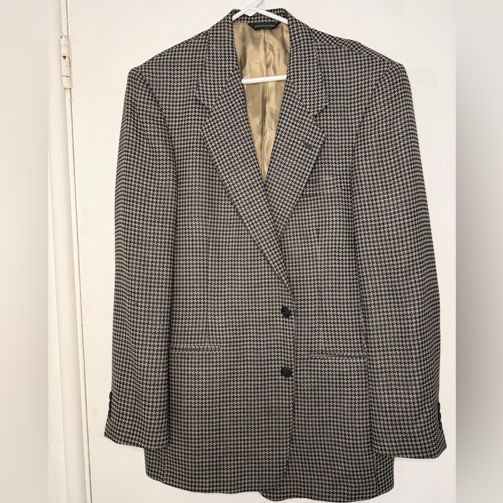 Men's Pierre Cardin Houndstooth Suit Jacket